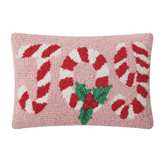 Candy Cane Joy Hook Pillow