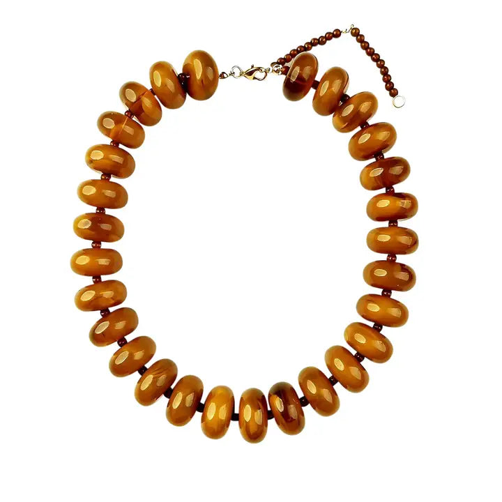 Tortoise Beaded Necklace