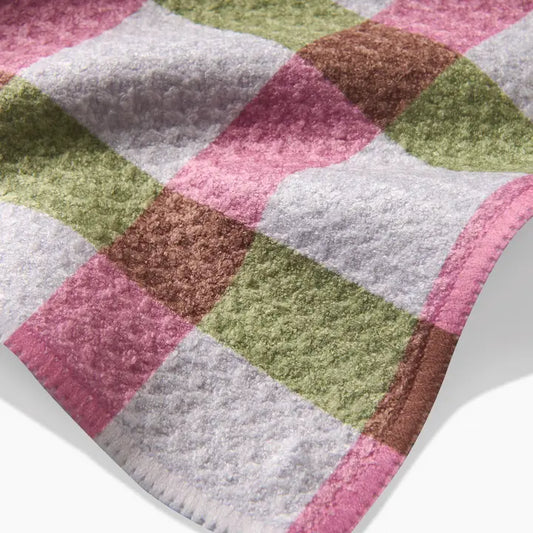 Patricia Plaid Tea Towel