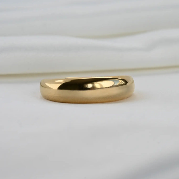 18K Gold Dome Ring