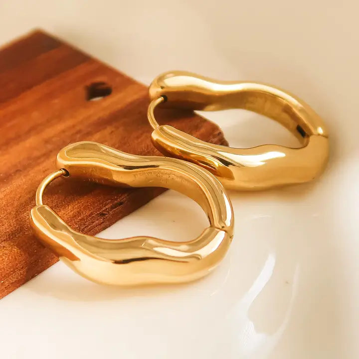 Darcy Oval Hoop Earring