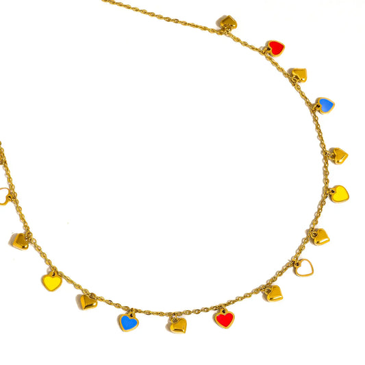 Basile 18K Heart Necklace