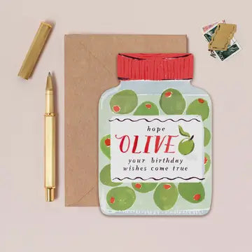 Olive Jar Birthday Card