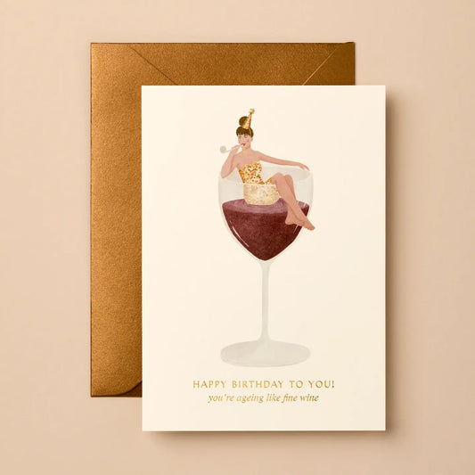 Aging Like Fine Wine Card