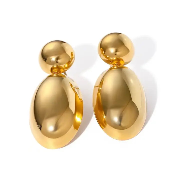 Gold Bubble Studs