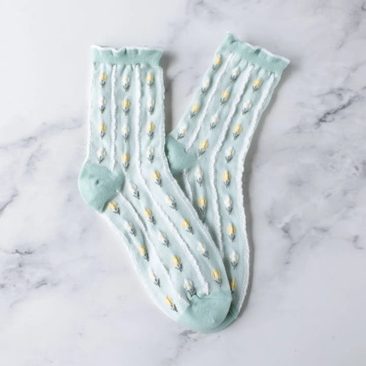 Pastel Floral Socks