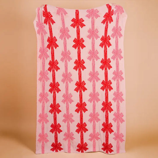 Ribbons & Bows Luxe Blanket