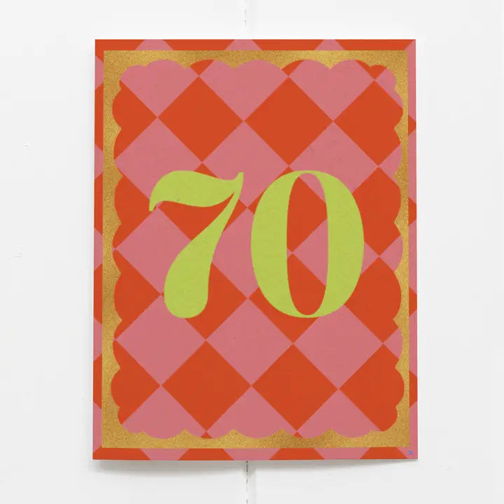 Happy Birthday 70 Card