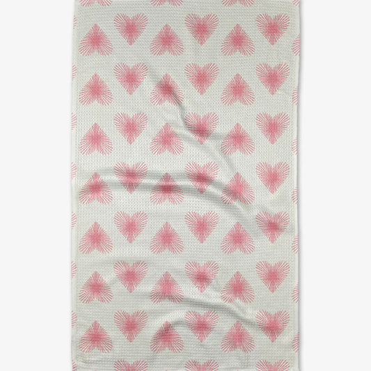 Life Line Hearts Tea Towel