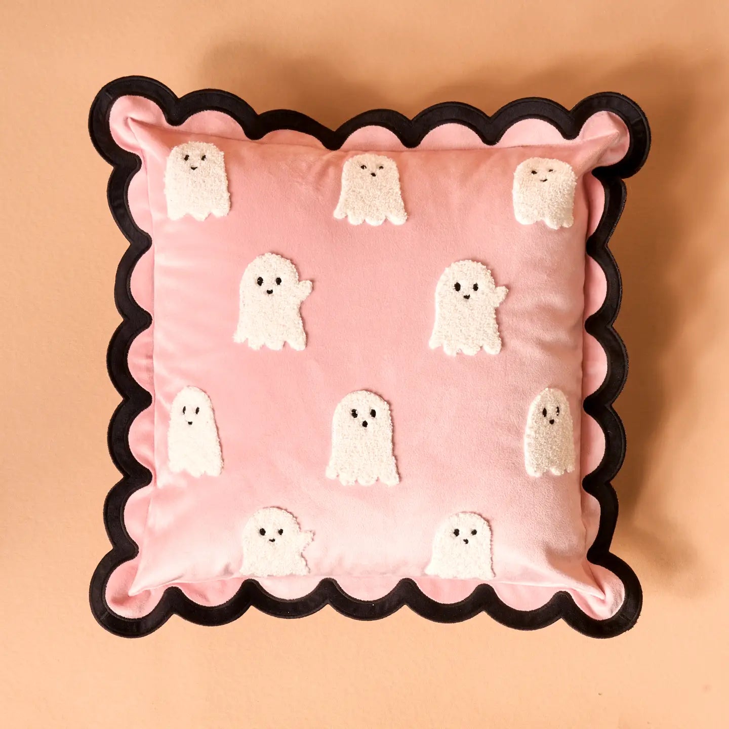 Boo Crew Scalloped Pillow