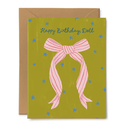 Happy Birthday, Doll Card