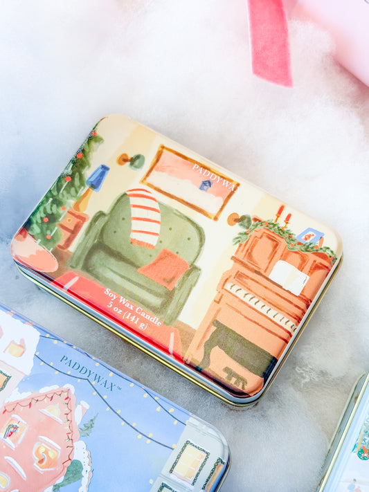 Holiday Living Room 5oz Candle Tin