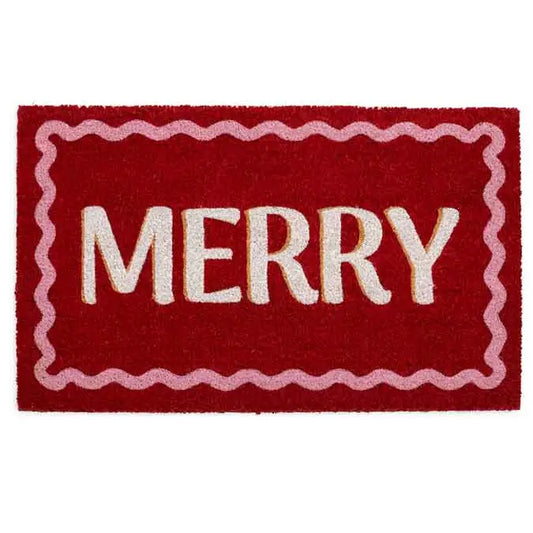 Red Merry Doormat