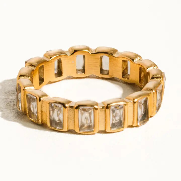 Gold Rhinestone Ring