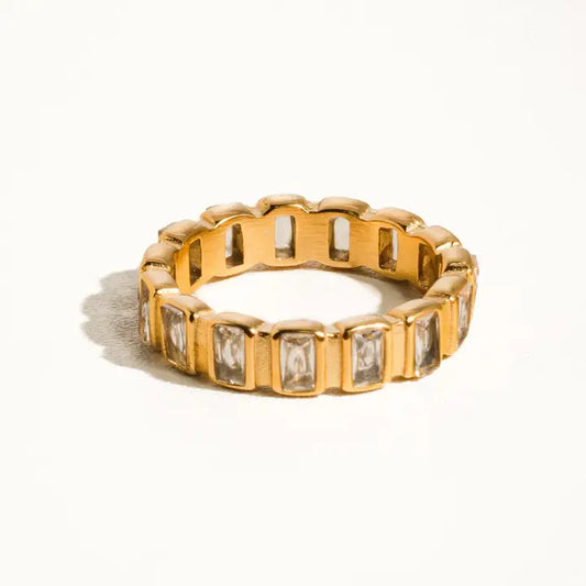 CC Gold Rhinestone Ring