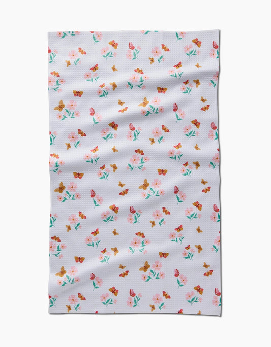 Butterfly Garden Geometry Tea Towel