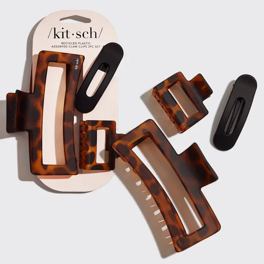 Assorted Claw Clips Rectangle Open Shape