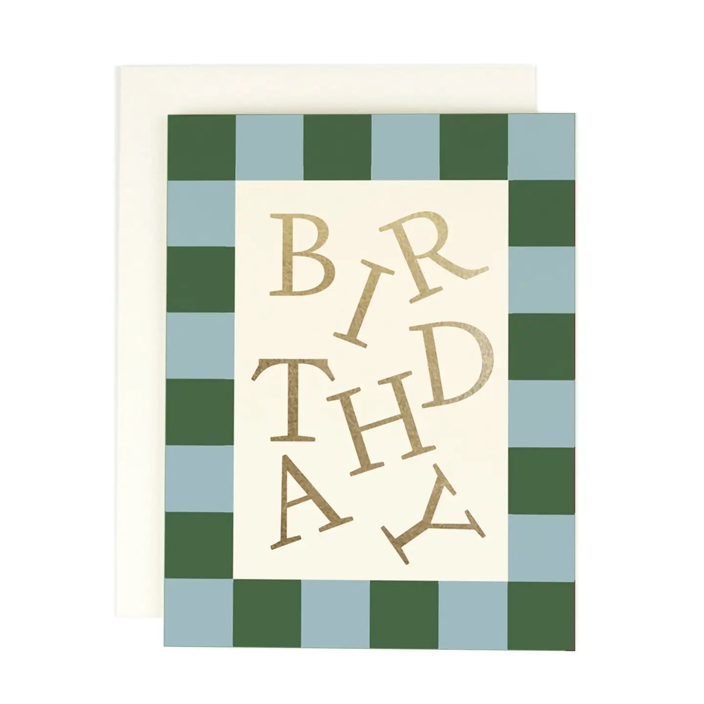Check Edge Birthday Card