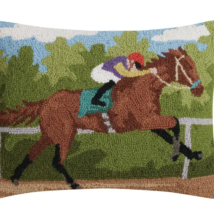 Racing Horse Hook Pillow