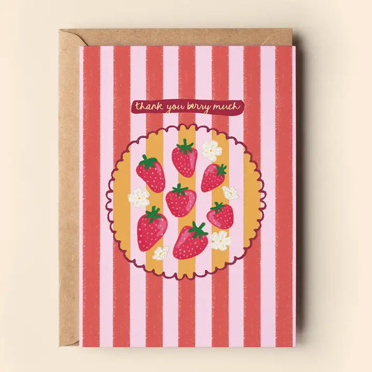 Thank You Berry Much Greeting Card