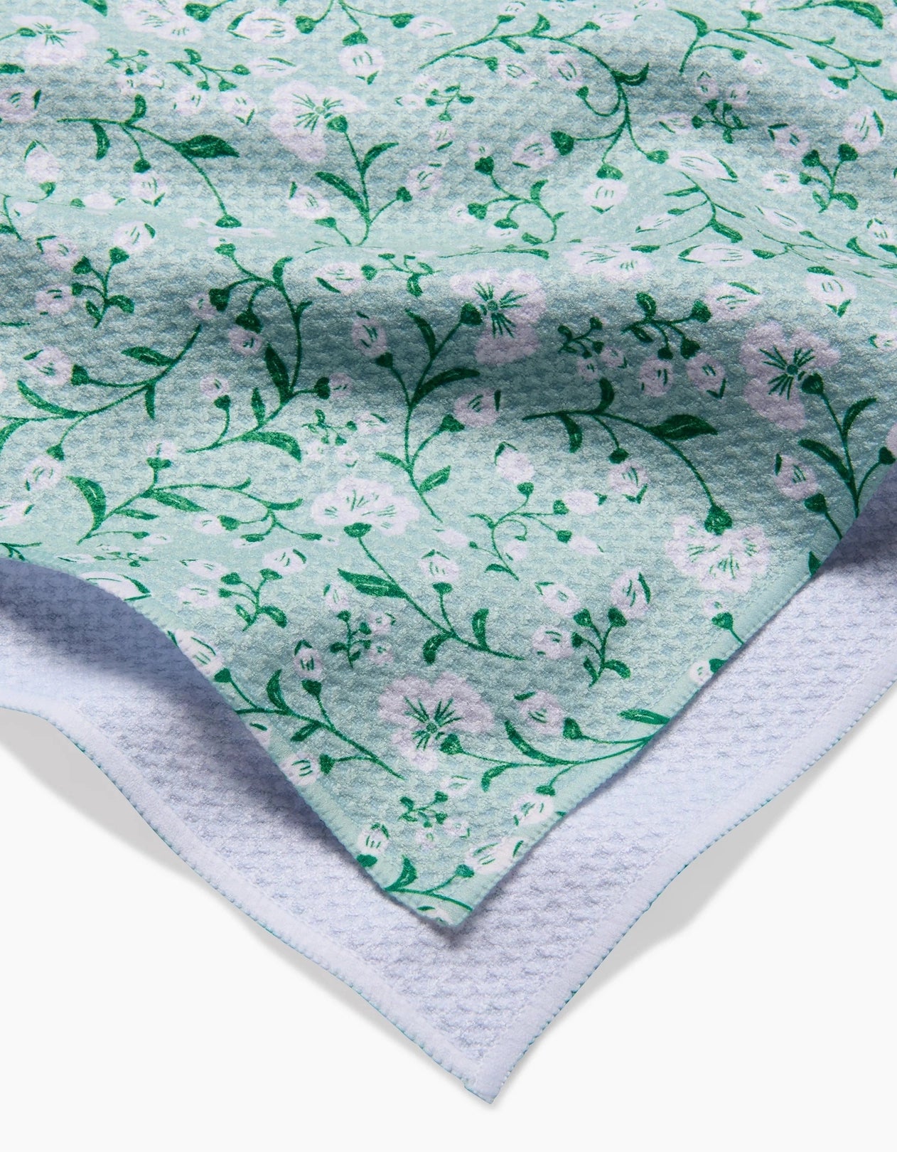 Plumbago Bloom Geometry Tea Towel