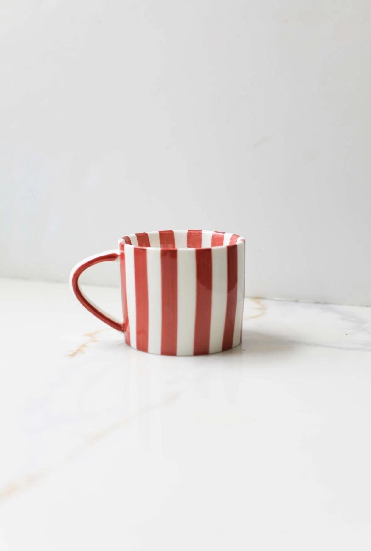 Red Striped Mug