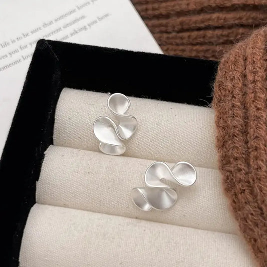 Silver Geometric Earrings