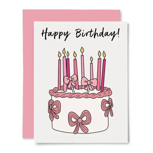 Bow Candles Birthday Card