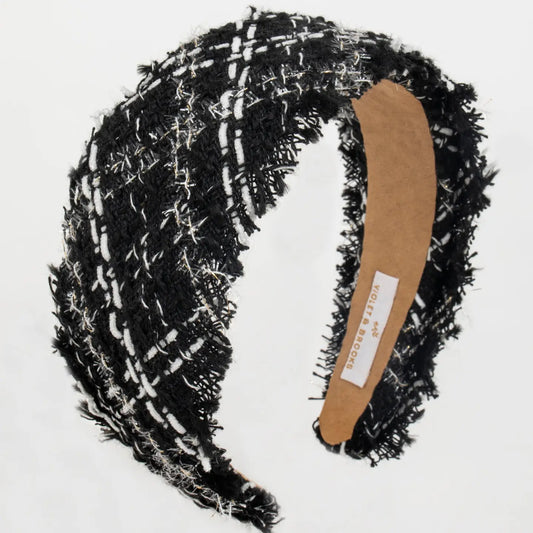 Black Tweed Headband