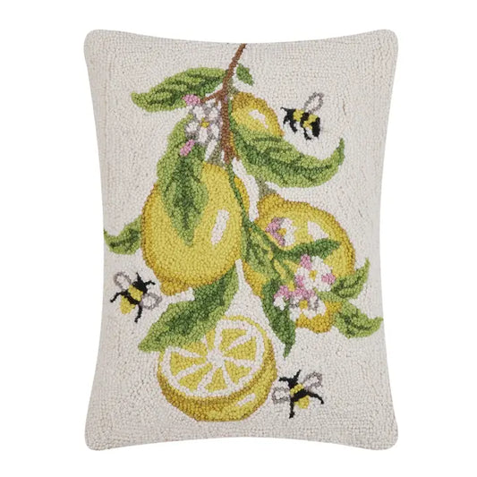 Market Lemons Hook Pillow