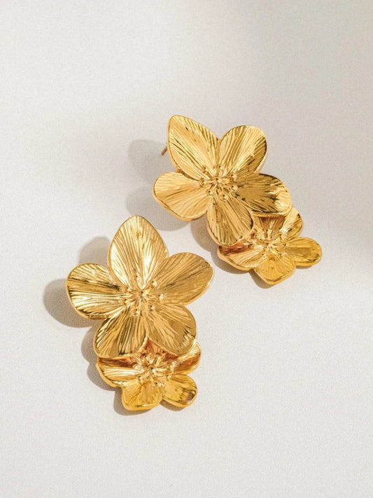 Ivy 18K Plated Earrings