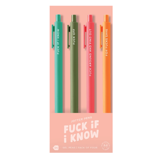 Fuck If I Know Jotter Set 4-pack
