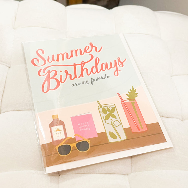 Summer Birthday Greeting Card