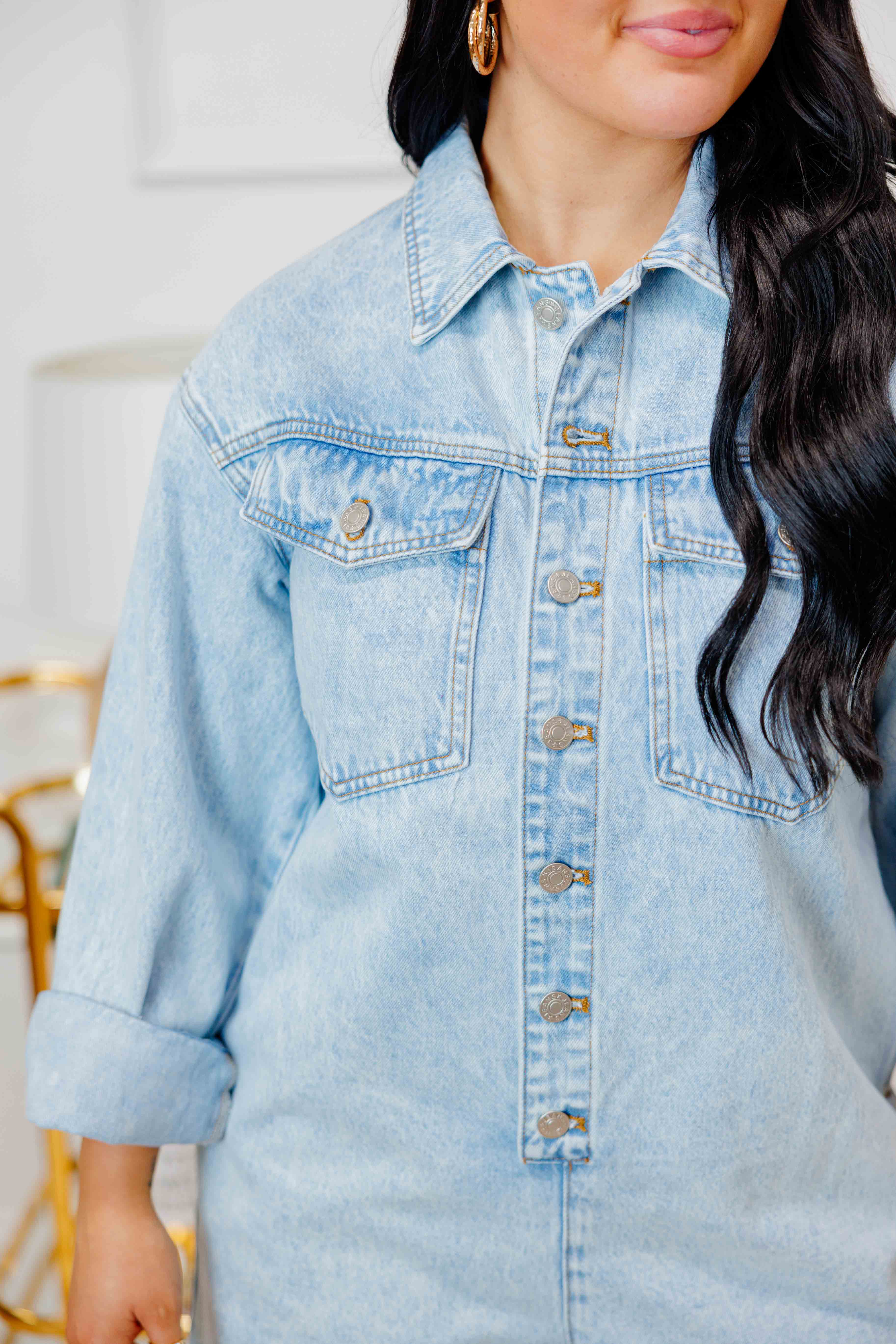 Denim Washed Romper