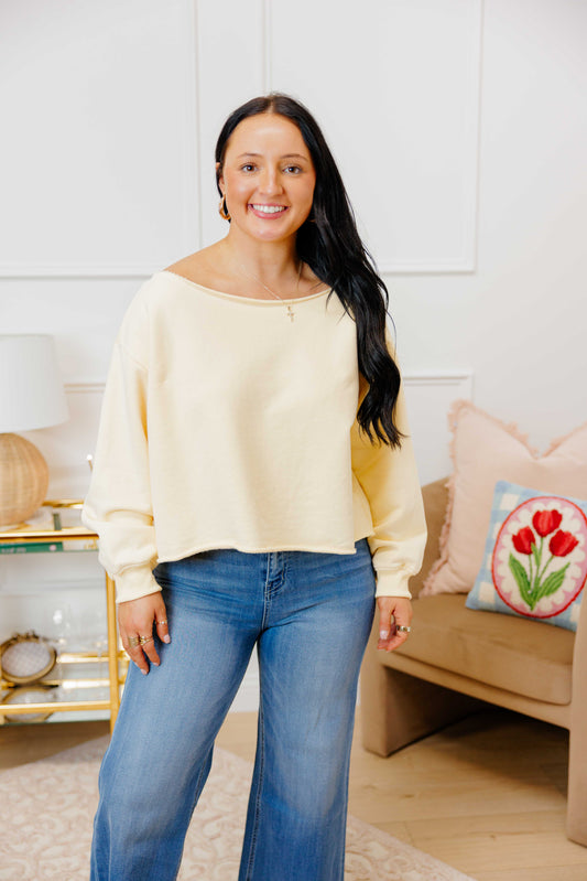 Off Shoulder Sweat Shirt