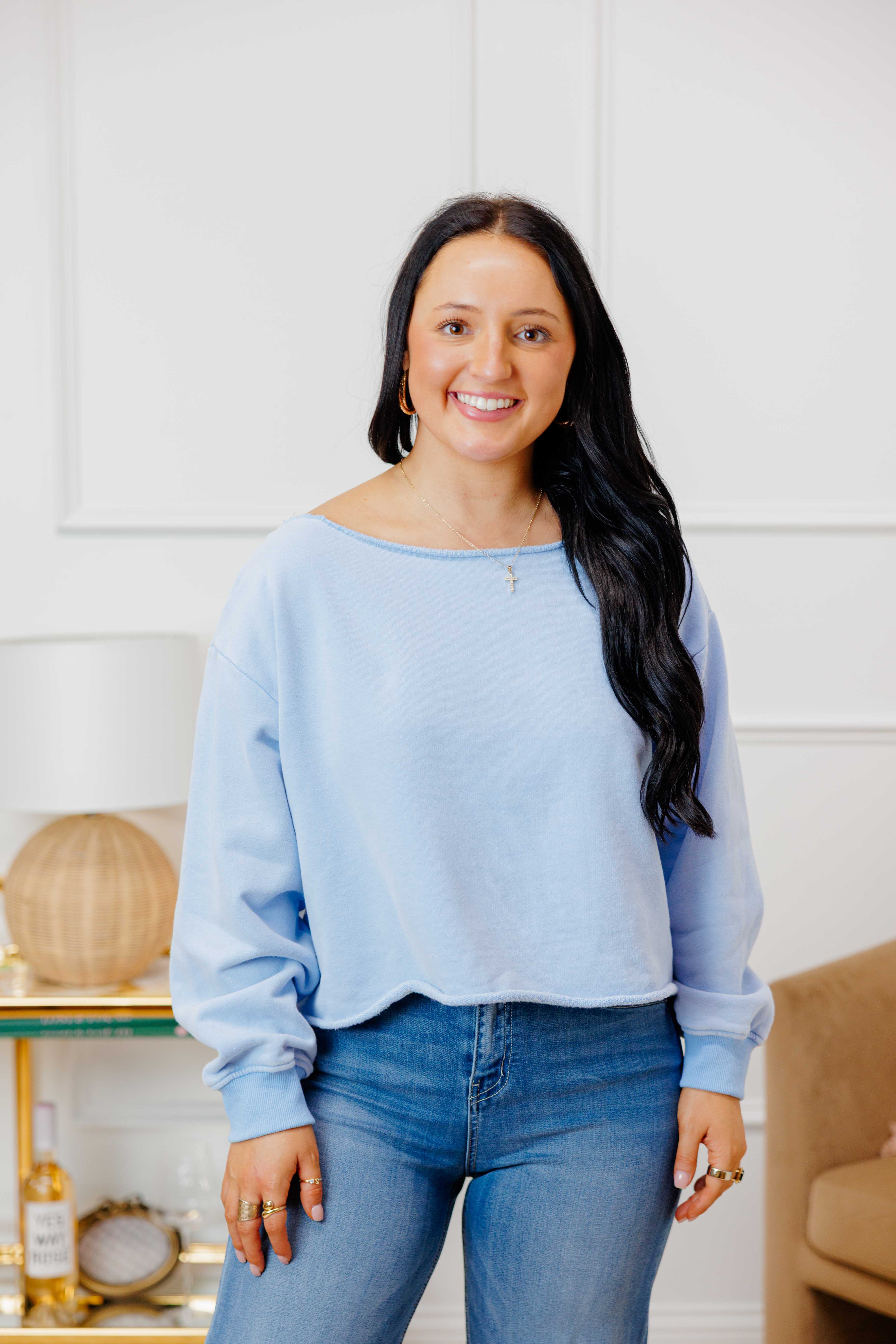 Off Shoulder Sweat Shirt