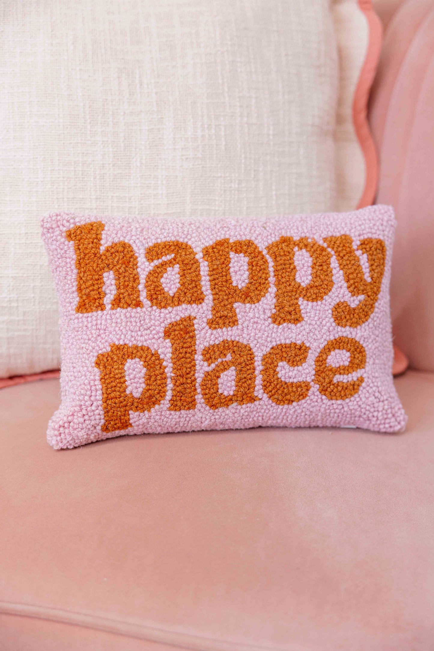 Happy Place Hook Pillow