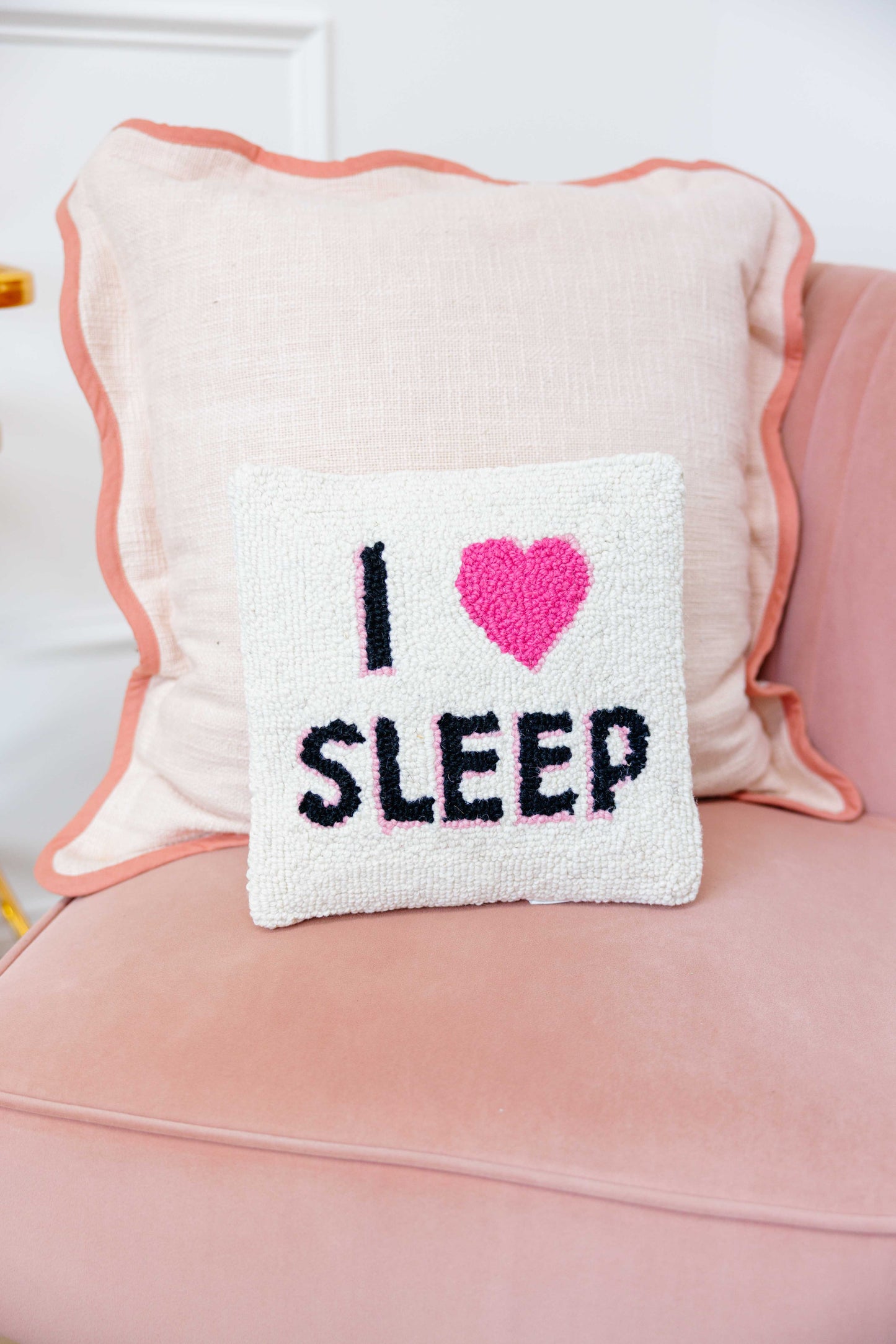 I Love Sleep Hook Pillow