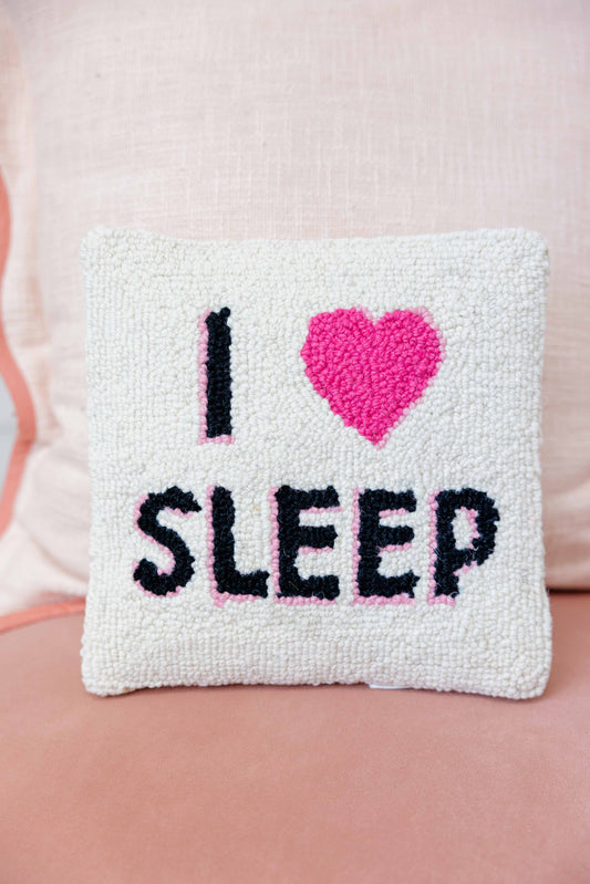 I Love Sleep Hook Pillow