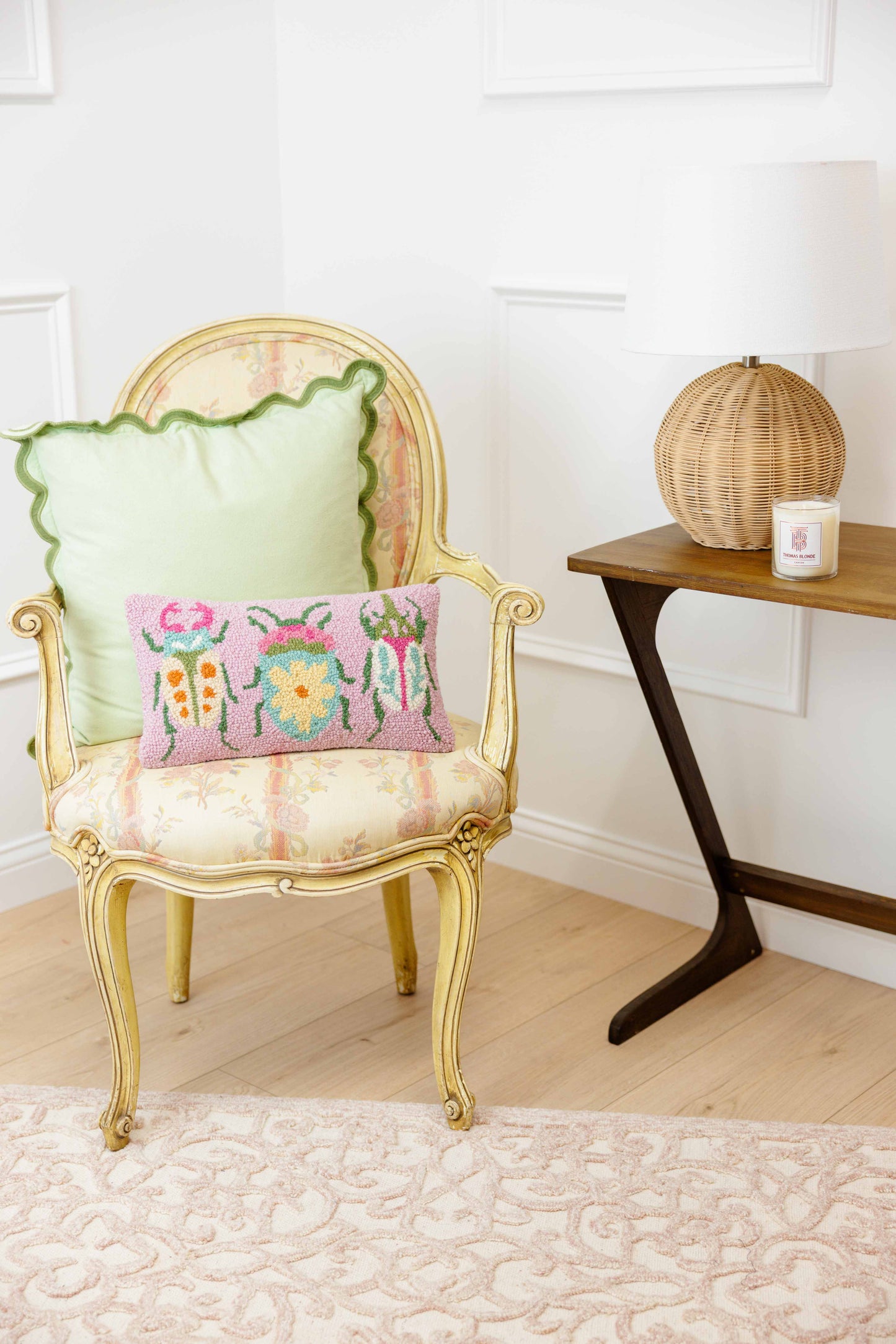 Folk Beetles Hook Pillow