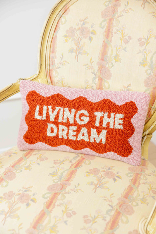 Living The Dream Hook Pillow