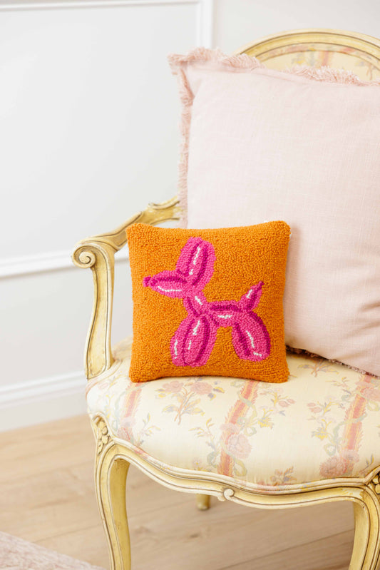 Balloon Dog Hook Pillow