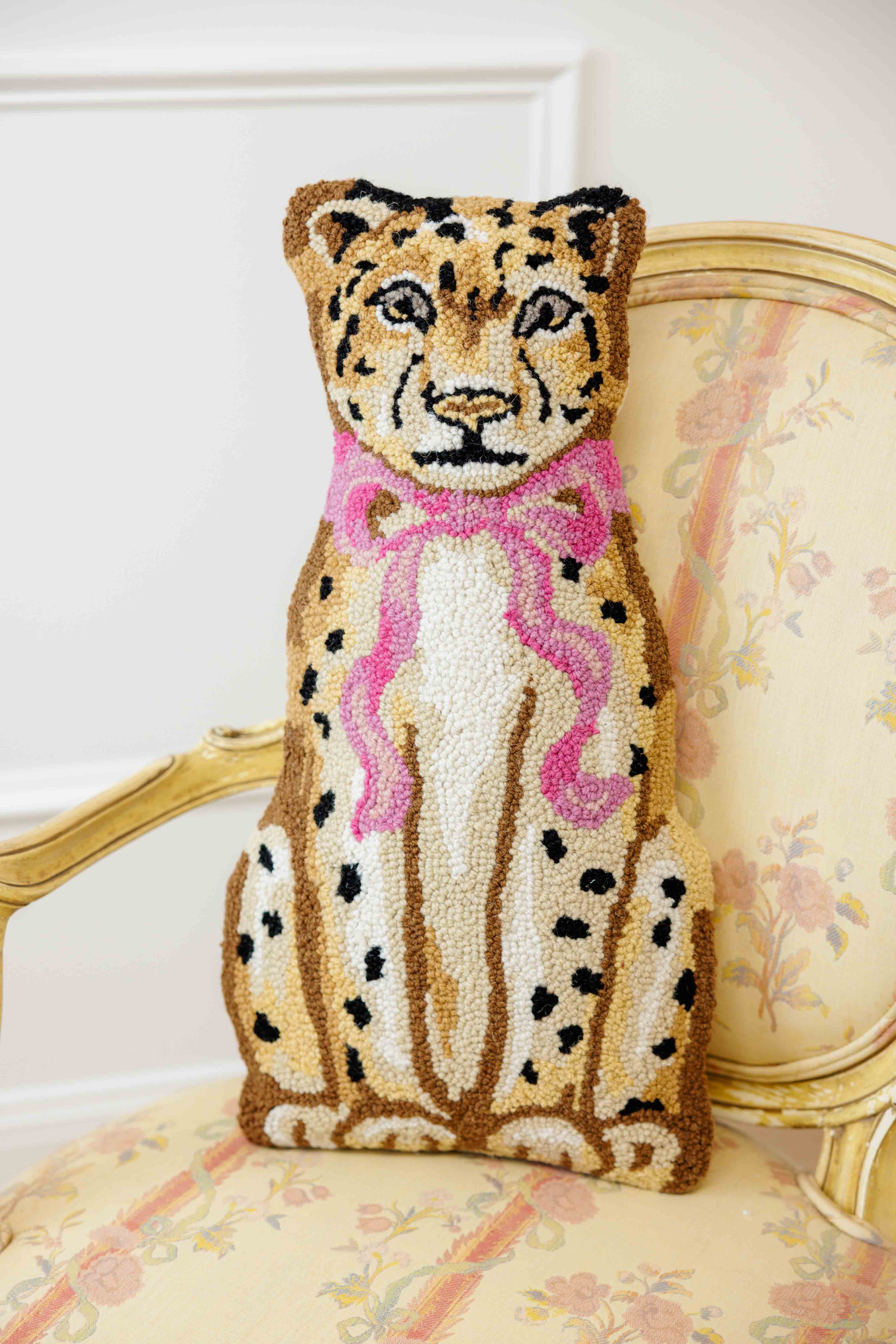 Shaped Leopard Hook Pillow