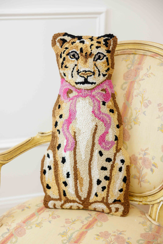 Shaped Leopard Hook Pillow