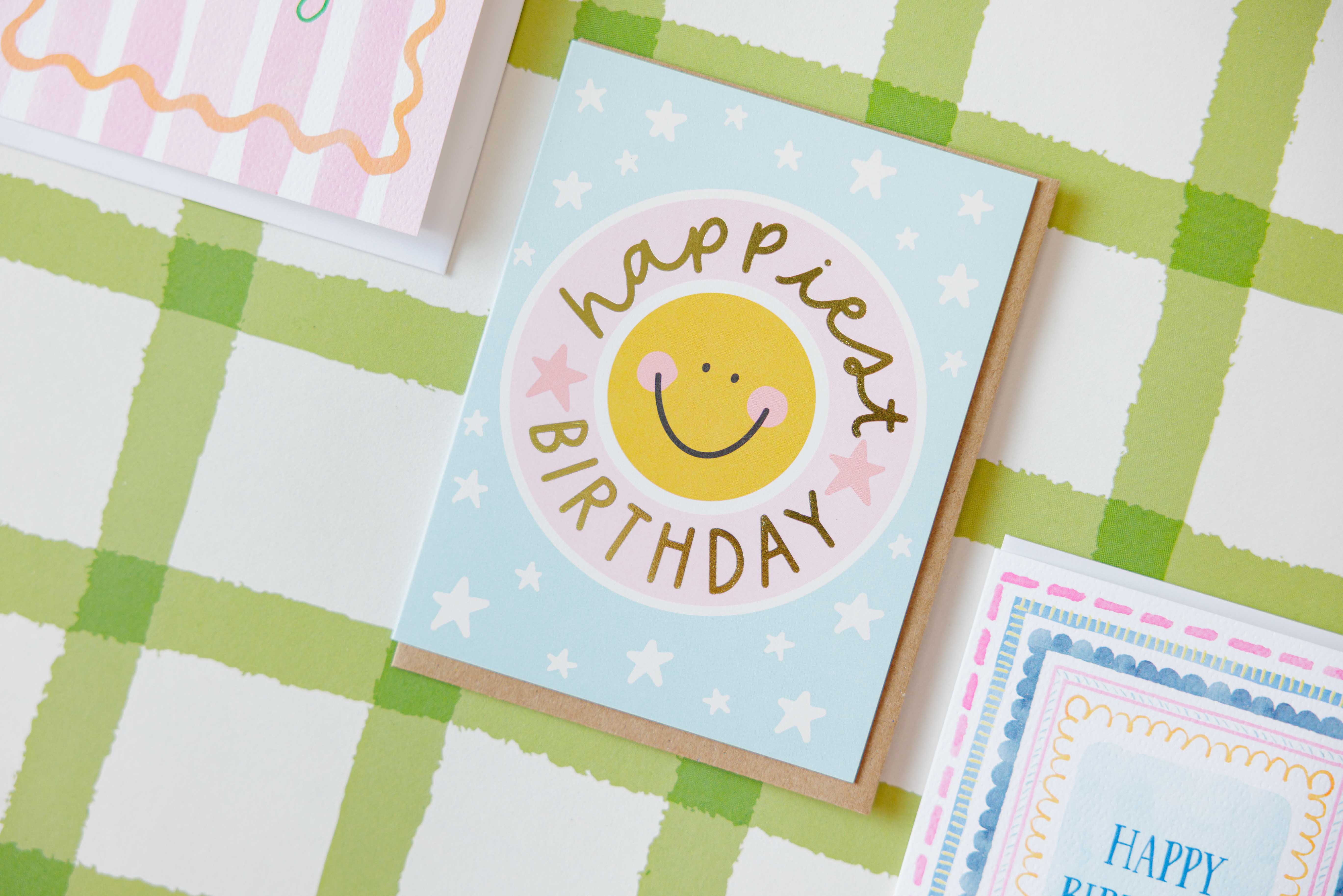 Happiest Birthday Smiley Face Card