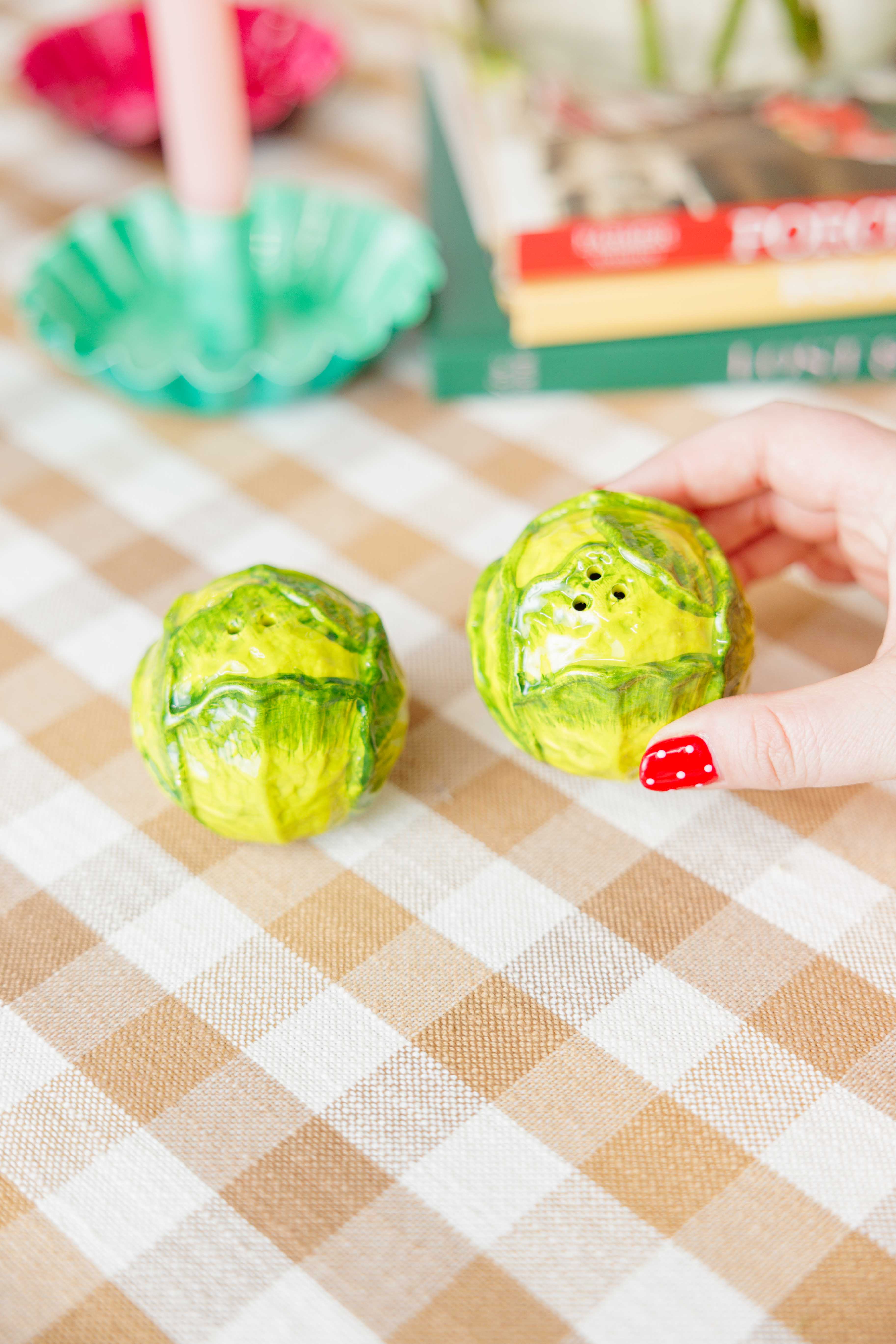 Cabbage Salt and Pepper Shakers