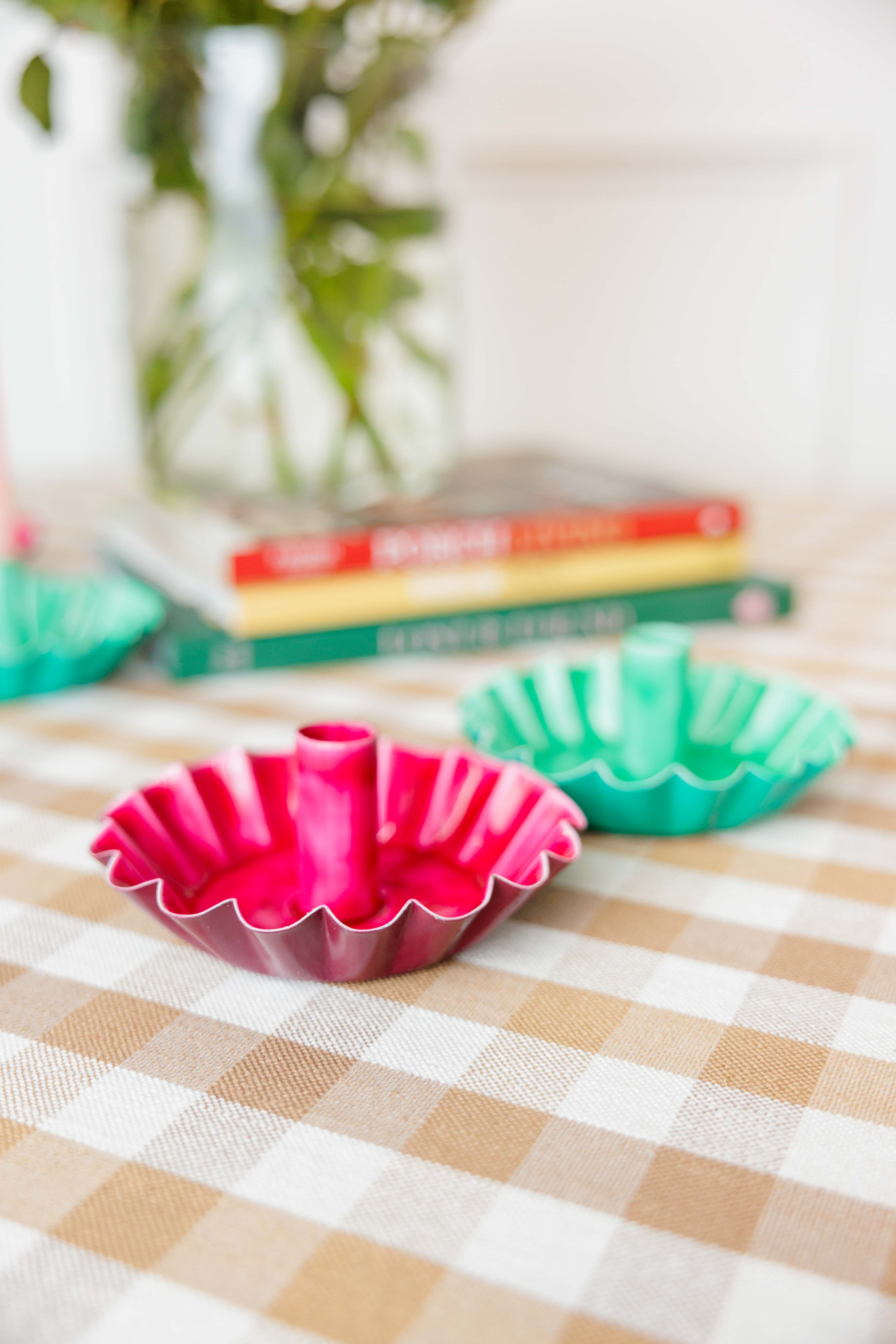 Scalloped Metal Candle Holder