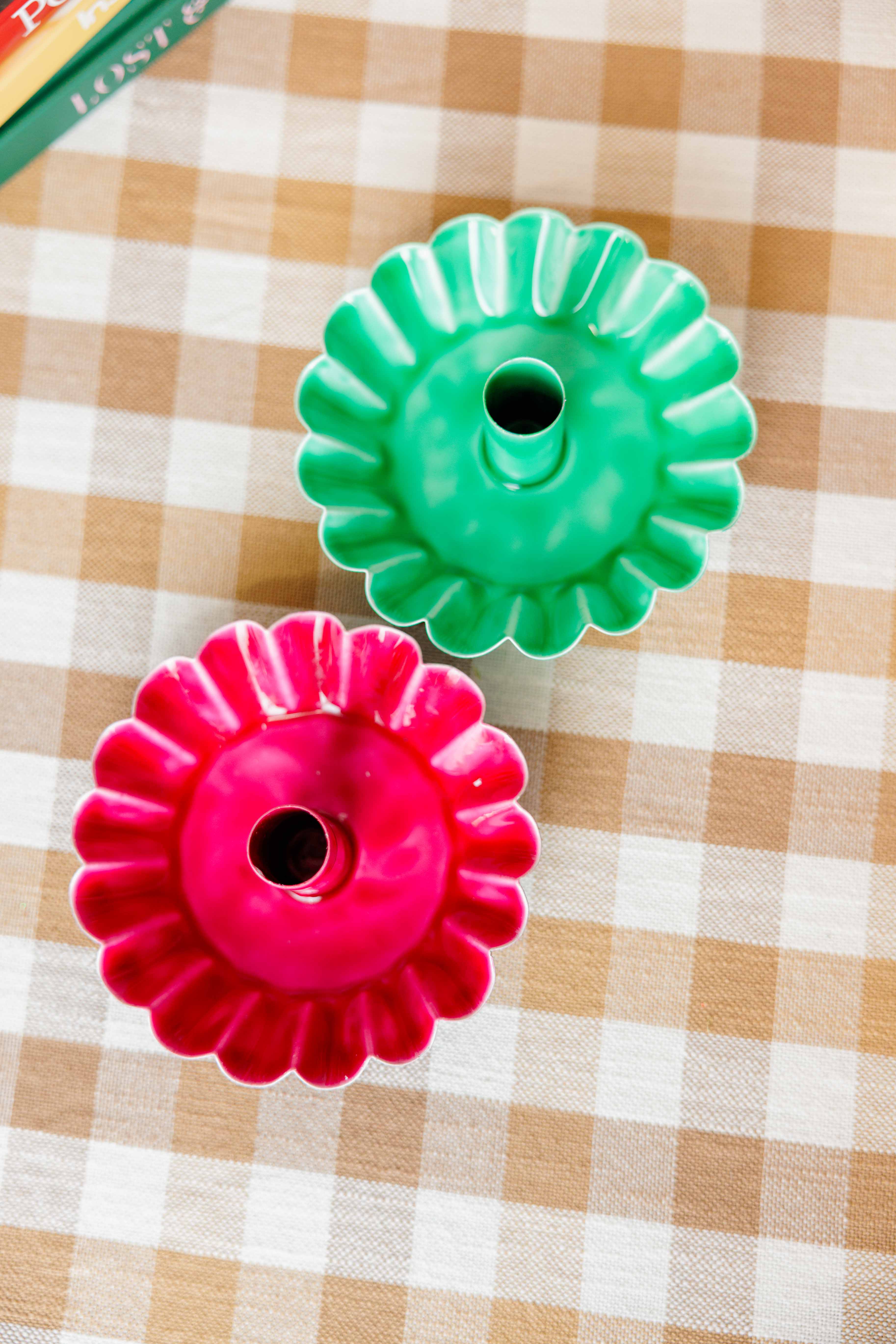 Scalloped Metal Candle Holder