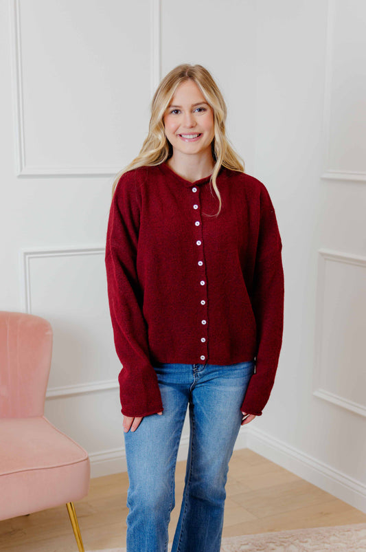 Wine Piper Cardigan