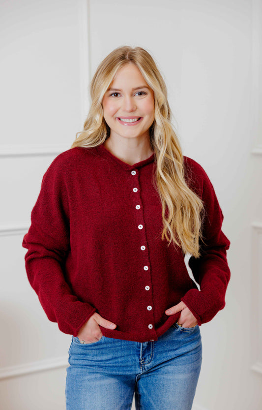 Wine Piper Cardigan